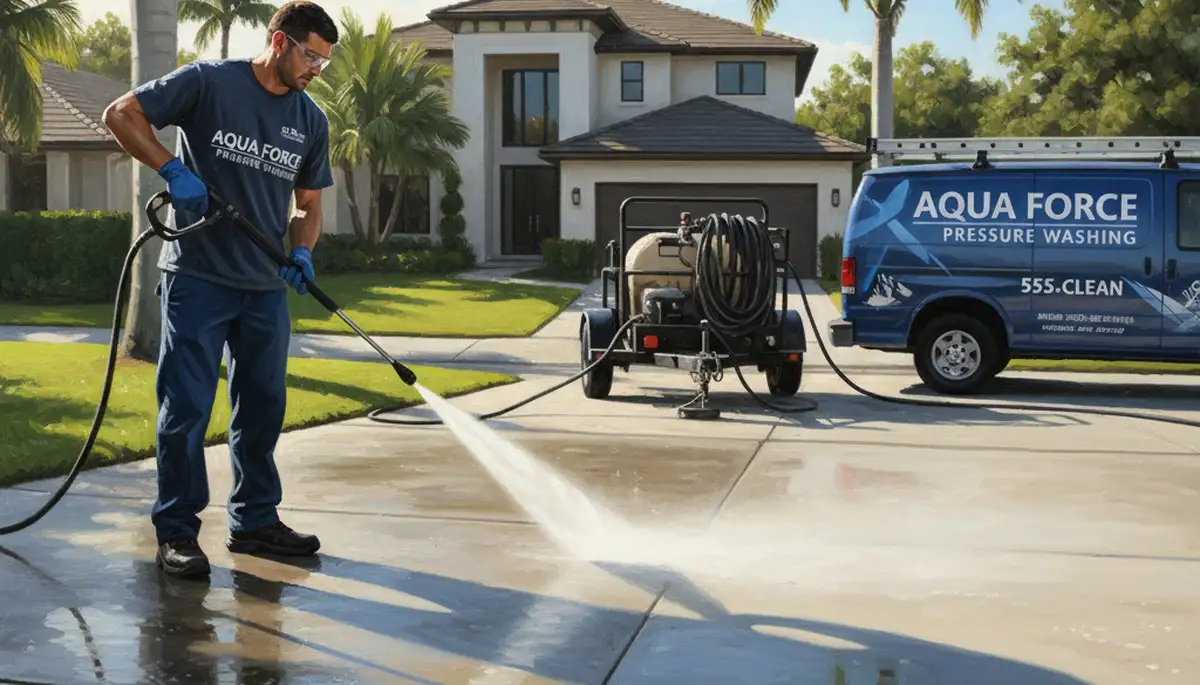 Atlanta concrete pressure cleaning for driveways, patios, and walkways by Atlanta Paint Pros