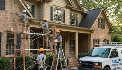 Atlanta, GA painting company team providing professional interior and exterior house painting services