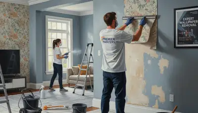 Atlanta, GA wallpaper removal by Atlanta Paint Pros for clean wall prep in older homes